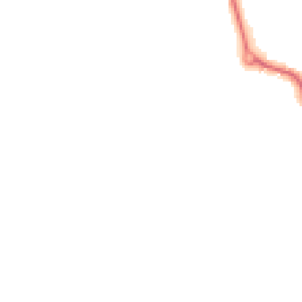 Night-time road noise heatmap for LE8 0RW