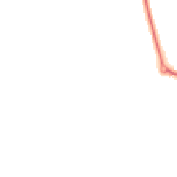 Night-time road noise heatmap for LE8 0RX