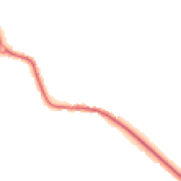 Night-time road noise heatmap for LE8 0SG