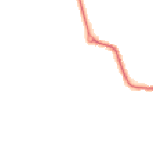 Night-time road noise heatmap for LE8 0SJ