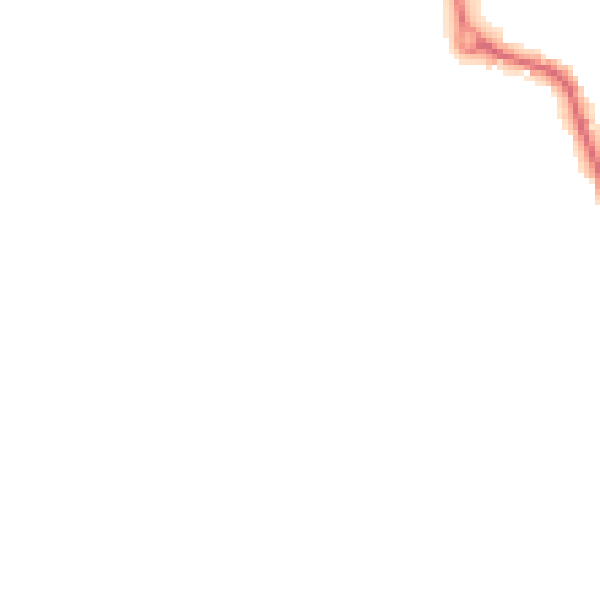 Night-time road noise heatmap for LE8 0SP
