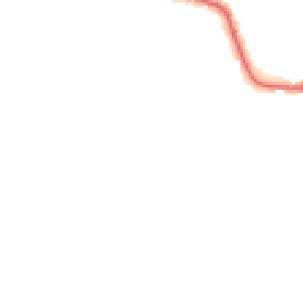 Night-time road noise heatmap for LE8 0SQ