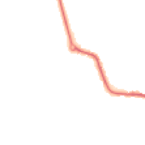 Night-time road noise heatmap for LE8 0SS