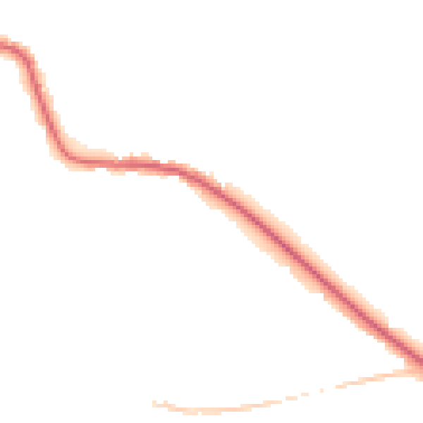 Night-time road noise heatmap for LE8 0SY