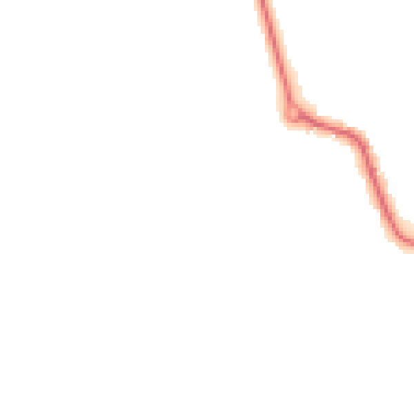 Night-time road noise heatmap for LE8 0WE