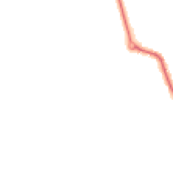 Night-time road noise heatmap for LE8 0WH