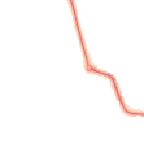 Night-time road noise heatmap for LE8 0XE