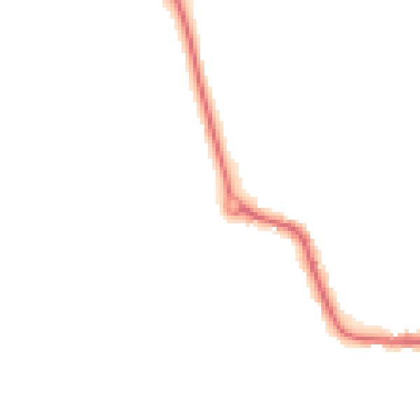 Night-time road noise heatmap for LE8 0XG