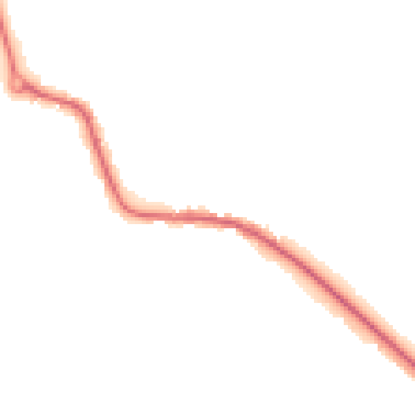 Night-time road noise heatmap for LE8 0XU
