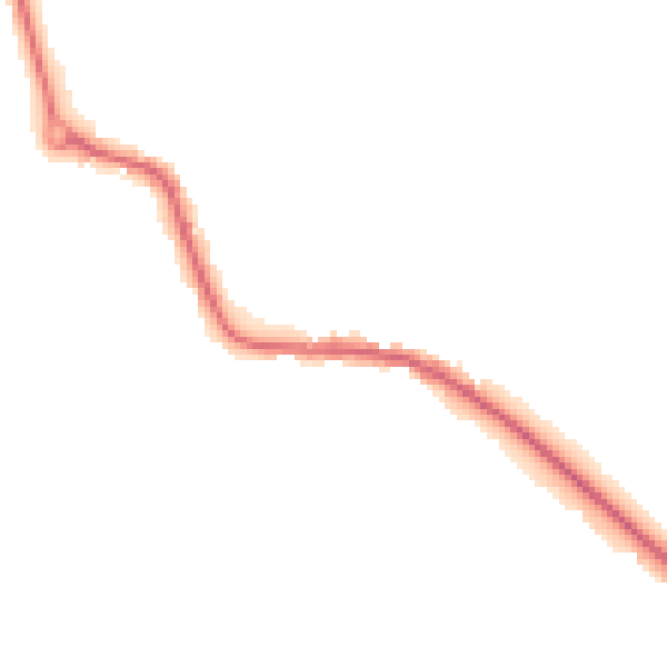 Night-time road noise heatmap for LE8 0XW