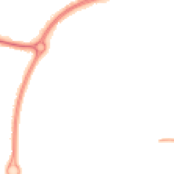Night-time road noise heatmap for LE8 4DA