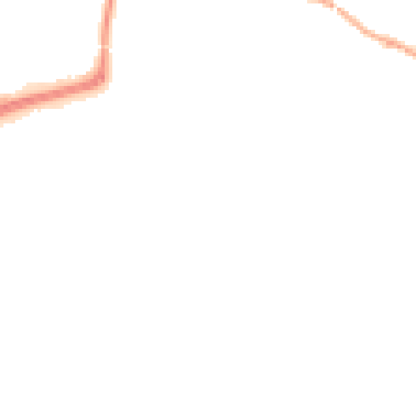 Night-time road noise heatmap for LE8 4FA