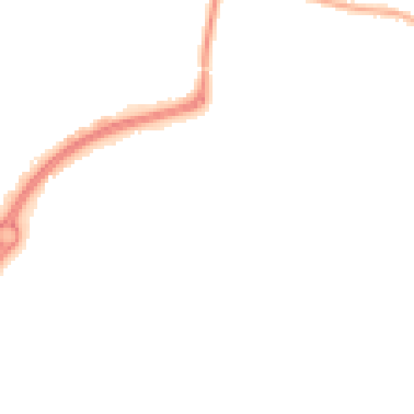 Night-time road noise heatmap for LE8 4FZ