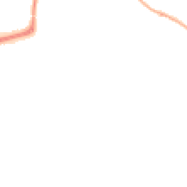 Night-time road noise heatmap for LE8 4GG