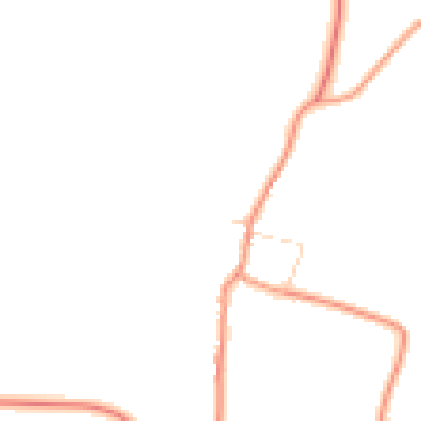 Daytime road noise heatmap for LE8 5LW