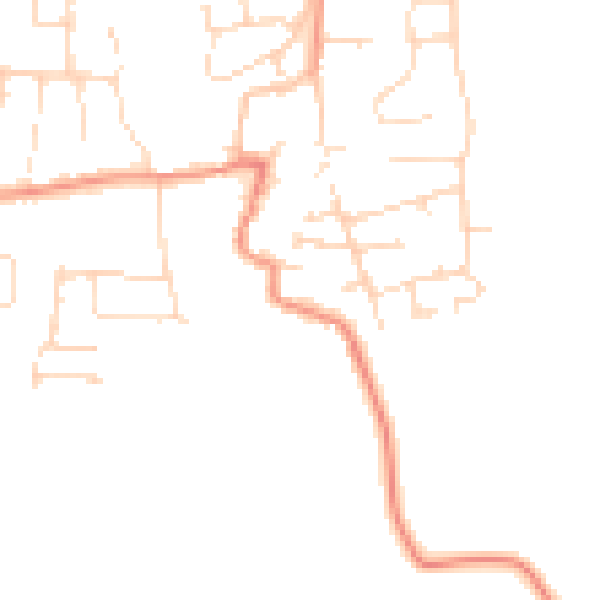 Daytime road noise heatmap for LE8 5RG