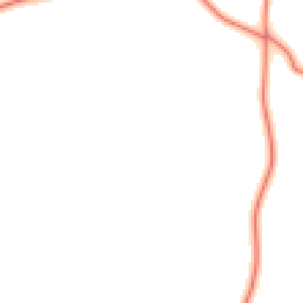 Daytime road noise heatmap for LE8 5UL