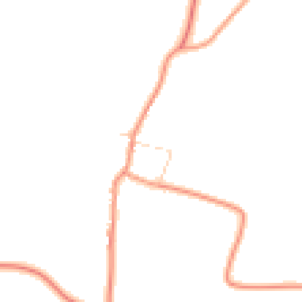 Daytime road noise heatmap for LE8 5US