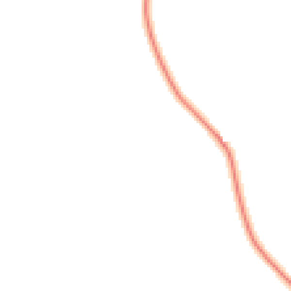 Night-time road noise heatmap for LE8 5UX