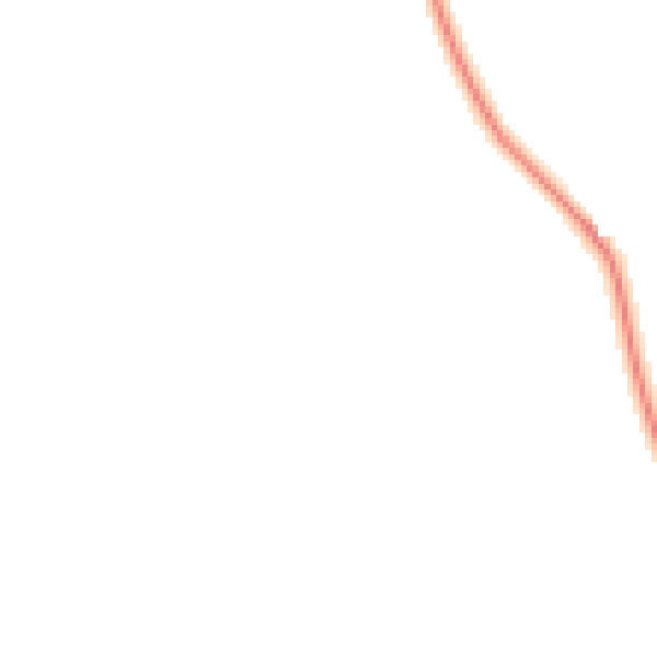 Night-time road noise heatmap for LE8 5WE