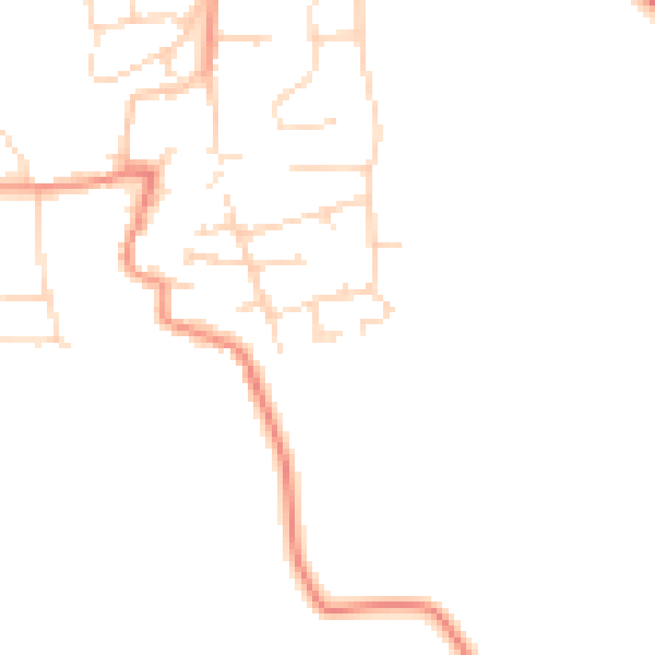 Daytime road noise heatmap for LE8 5WU