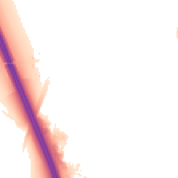 Night-time road noise heatmap for LE8 6LH