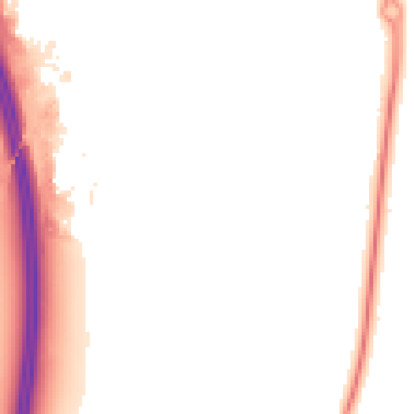 Night-time road noise heatmap for LE8 6RA
