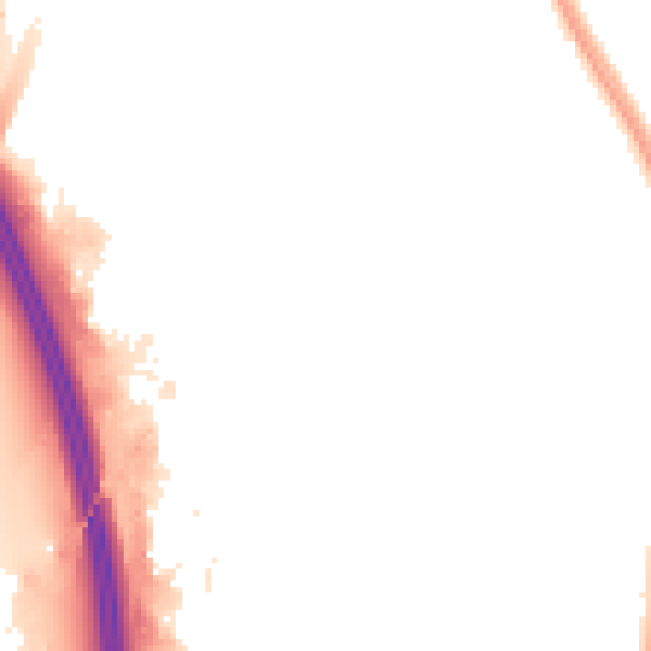 Night-time road noise heatmap for LE8 6WH