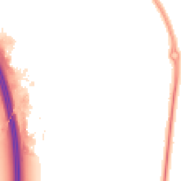Night-time road noise heatmap for LE8 6YP
