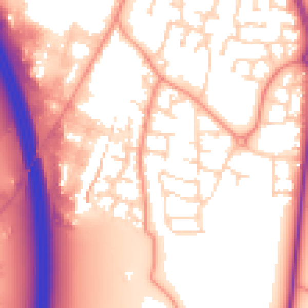 Daytime road noise heatmap for LE8 6ZB