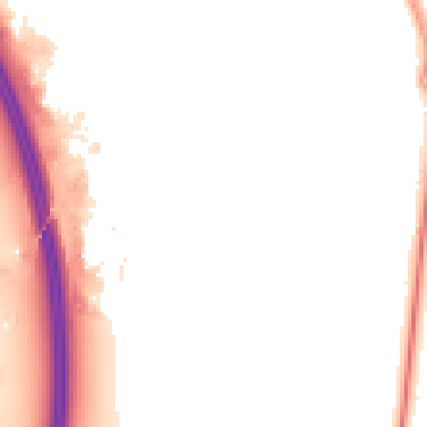 Night-time road noise heatmap for LE8 6ZB