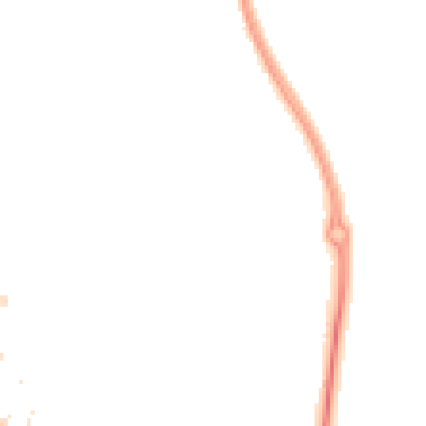Night-time road noise heatmap for LE8 6ZN