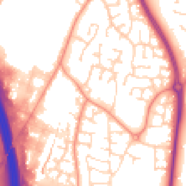 Daytime road noise heatmap for LE8 6ZX
