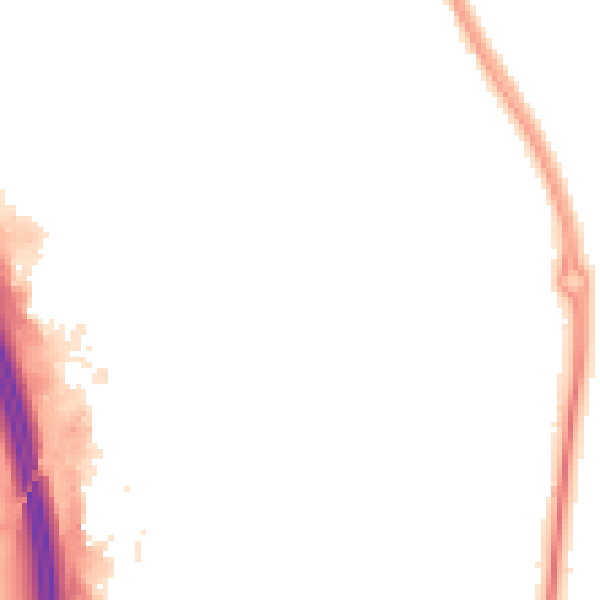 Night-time road noise heatmap for LE8 6ZX
