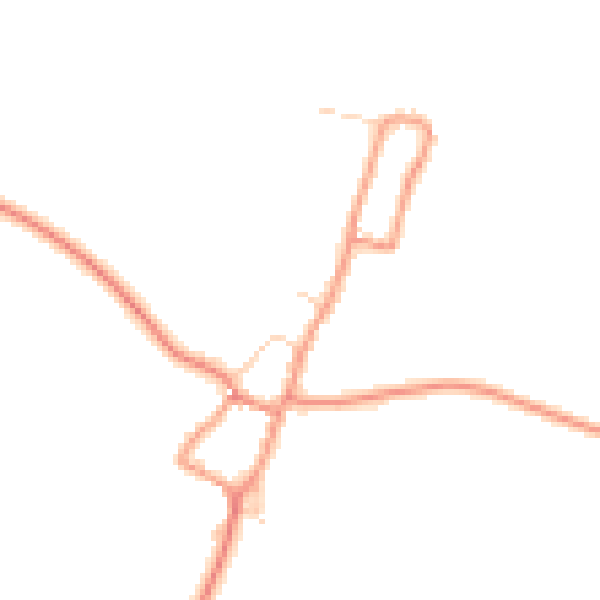 Daytime road noise heatmap for LE8 9DD