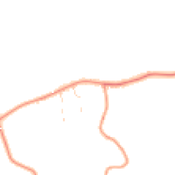 Daytime road noise heatmap for LE8 9FH