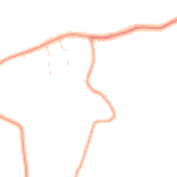 Daytime road noise heatmap for LE8 9FT