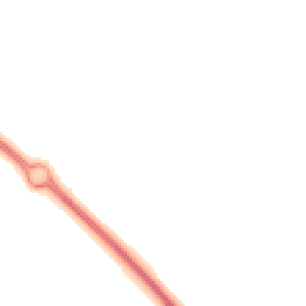 Night-time road noise heatmap for LE8 9HE