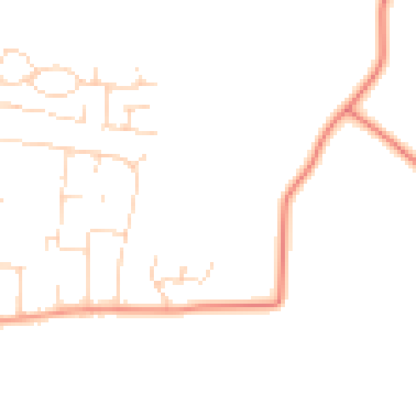 Daytime road noise heatmap for LE8 9HQ