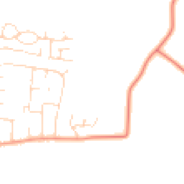 Daytime road noise heatmap for LE8 9HR
