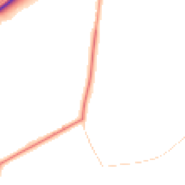 Daytime road noise heatmap for LN1 2ND