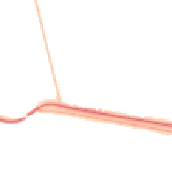 Night-time road noise heatmap for LN1 2QY