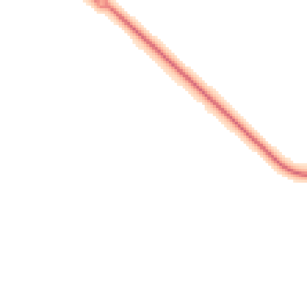 Night-time road noise heatmap for LN1 2WP