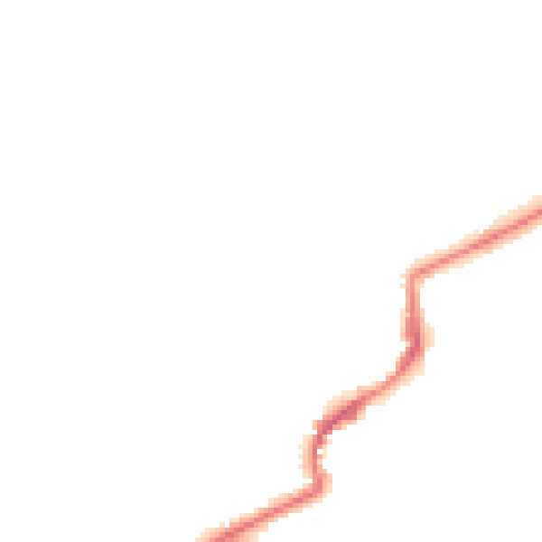 Night-time road noise heatmap for LN2 1RF