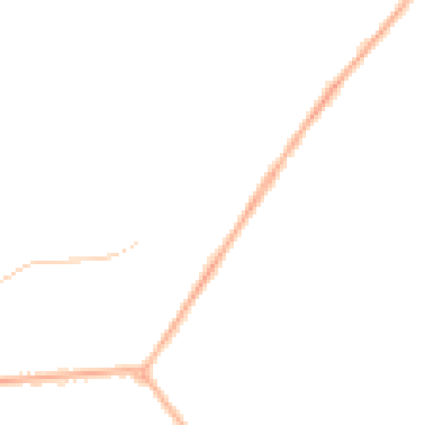 Night-time road noise heatmap for LN2 2HS