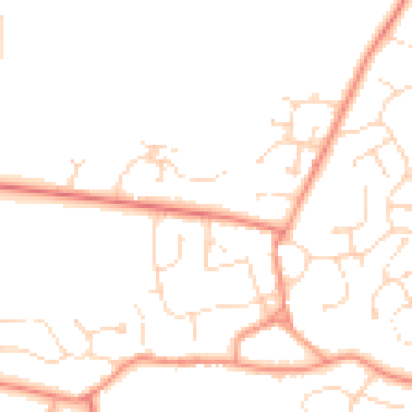 Daytime road noise heatmap for LN2 2LT