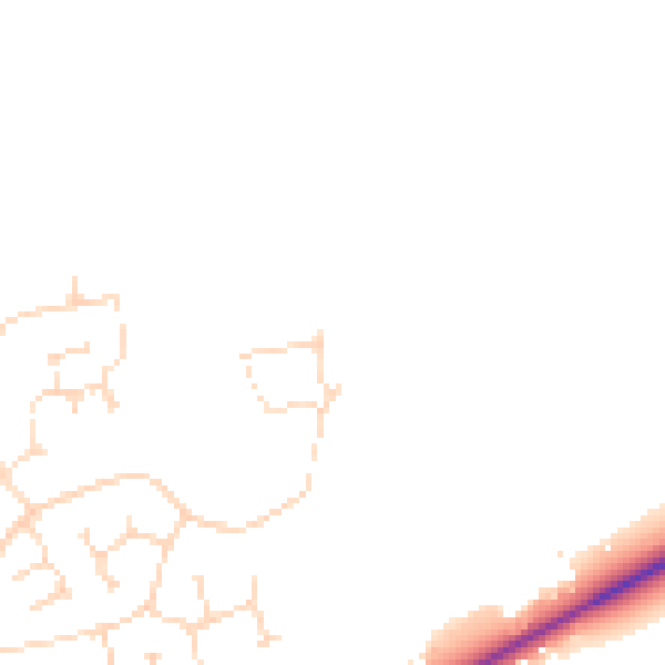 Daytime road noise heatmap for LN2 2ZN