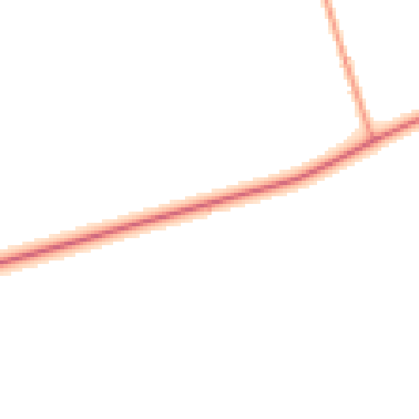 Daytime road noise heatmap for LN2 3PX