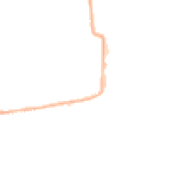 Night-time road noise heatmap for LN2 5PZ