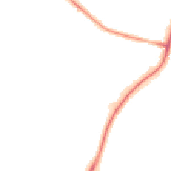 Night-time road noise heatmap for LN6 0AP
